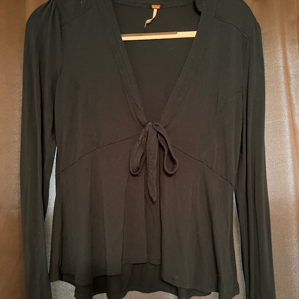 Blue Free People Blouse